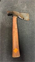 Vtg Carpenter's Hammer / Hatchet W/ Wood Handle