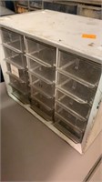 Metal 15 Drawer Organizer (plastic drawers)