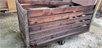 large rolling cart wood lighter in person