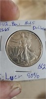 1942 standing silver half dollar