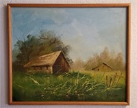 Beautiful Framed Painting Approx 21" x 25"