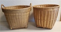Two Large Wicker Basket