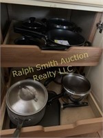 Pots/pans in cabinets