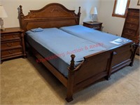 Custom Made Solid Wood King Size Bed Frame, Excell
