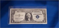 1957 Silver Certificate 1 dollar bill