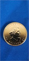Canadian 1 Oz Gold 50 Dollars "Maple Leaf" 2013