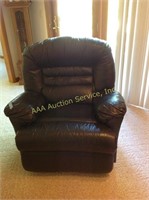 Leather recliner