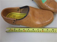 Wooden Sole Golashes - Leather