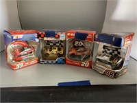 Lot of 4 Toy Nascar Dated Collectible Ornament