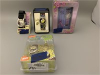 Lot of 4 Kid Watches