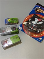 Lot of 4 Nascar Hot Wheels Collectibles