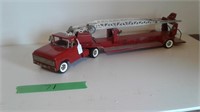 Structo 1960's Fire Truck - 31" Long