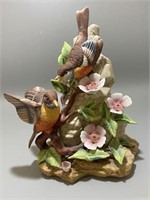 Bird & Flower Porcelain Sculpture