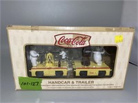 Coca Cola Handcar & Trailer Collectible