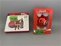 Lot of 2 Coca Cola Holiday Collectibles