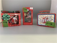 Lot of 3 Coca Cola Holiday Collectibles