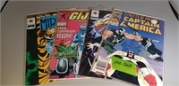 Lot of 4 Marvel/Valiant Comic Books in Plastic