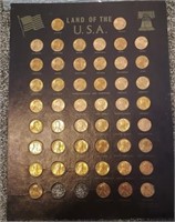 1975 Land of the USA Lincoln Memorial State Set