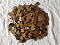 500 Assorted Wheat Pennies 1 Lot