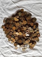 500 Assorted Wheat Pennies 1 Lot