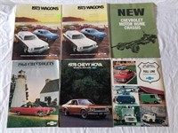 1968-1978 Chevy Brochures 6ct