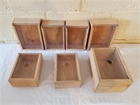 Oak Display Boxes 7ct 1 Lot