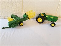 John Deere Toy 2440 Tractor & Bailer 1 Lot