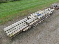 QTY. WEATHERED DECK BOARDS & USED LUMBER