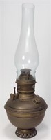 Brass Store Light Font, "Royal" on burner, 17"tall