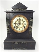 Marble Case Bracket Clock, outside escapement,