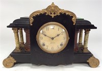 Sessions Black Marble Mantle Clock, gothic case