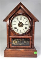 Pointed Top Rosewood Clock - Waterbury Brass Works