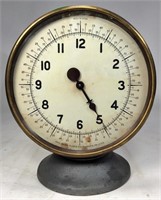 Brass "One Hand Clock Co" - 7" diameter dial,