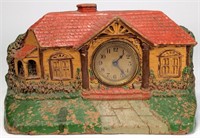 Bungalow Clock - The Deluxe Clock Co., faux wood