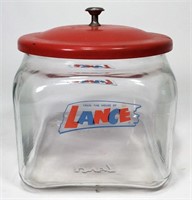 Lance Jar, 7.5" x 8.5" x 8"T, metal top