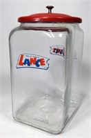 Lance Jar - metal lid, 7.5" x 8.5" x 14.5"tall