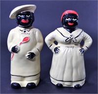2 China Shakers - "Salty" "Peppy" 7"tall x