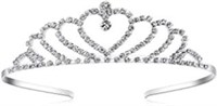 Lovely Shop Girls Heart Rhinestone Tiara Crown for