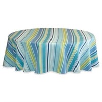 Capri Stripe 70-Inch Round Tablecloth