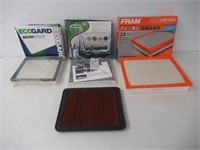 Lot of (4) Automotive Air Filters: (1) Ecogard