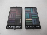 (2)"As Is" L.A. Colors Glam Palette