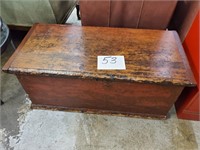 wooden rustic storage chest