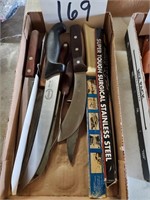 Assorted Butcher knives