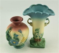 Lot #3004 - (2) Hull art pottery vase. Both are