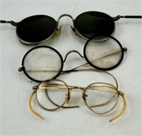 Lot #3006 - (3) Pairs of antique spectacles