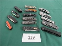 Knives - (15 count)  folding bladed