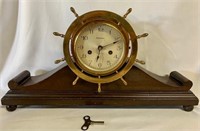 Waterbury Ships Wheel Mantle Clock