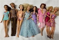 8 Barbie Type Dolls