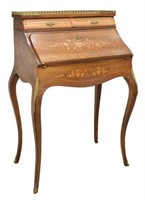 FRENCH LOUIS XV STYLE ROSEWOOD LADIES WRITING DESK