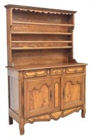 PROVINCIAL LOUIS XV STYLE MIXED WOOD VAISSELIER